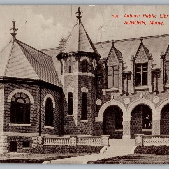 Postcards Lot of 5 Vintage and Older Libraries of Maine #933 - Picture 7 of 10